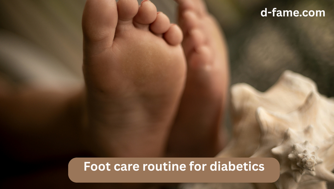 Foot care routine for diabetics