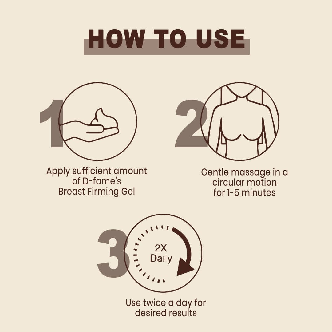 D-Fame B-Firm Breast Firming Gel-100% Natural