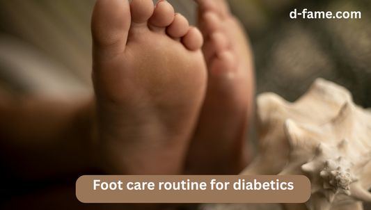 Foot care routine for diabetics