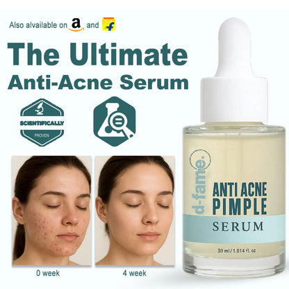 D-Fame Pimple & Anti-Acne Serum – Clear Skin, Oil Control & Spot Reduction