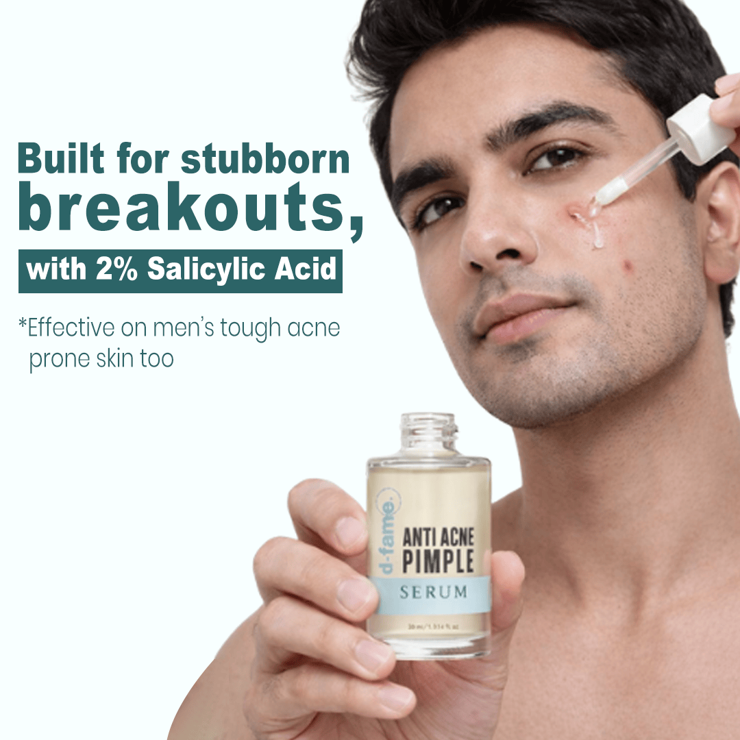 D-Fame Pimple & Anti-Acne Serum – Clear Skin, Oil Control & Spot Reduction